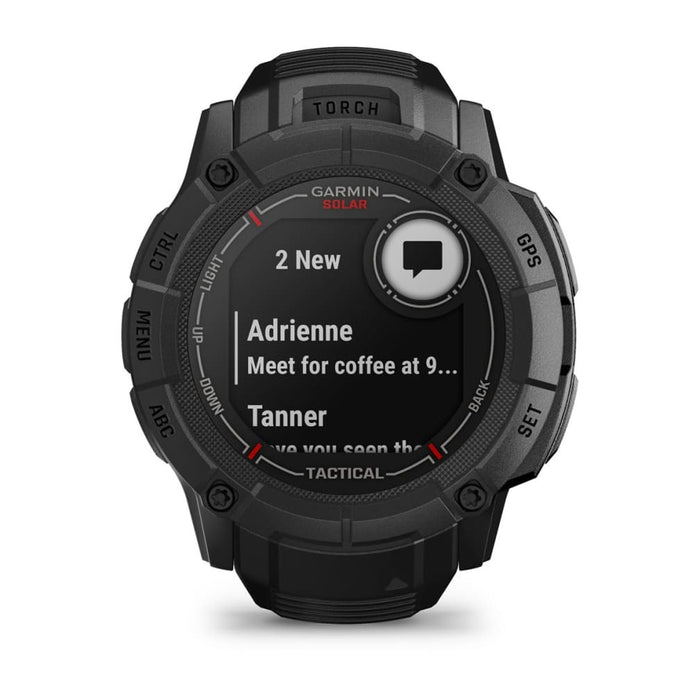 Garmin Instinct 2X Solar Tactical Edition 2.79 cm (1.1") MIP 50 mm Digital 176 x 176 pixels Touchscreen Black GPS (satellite)