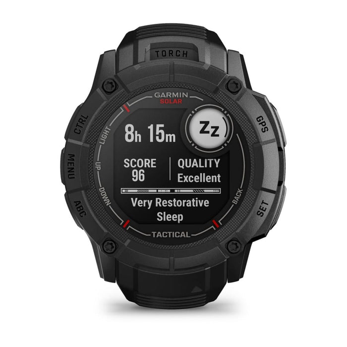 Garmin Instinct 2X Solar Tactical Edition 2.79 cm (1.1") MIP 50 mm Digital 176 x 176 pixels Touchscreen Black GPS (satellite)
