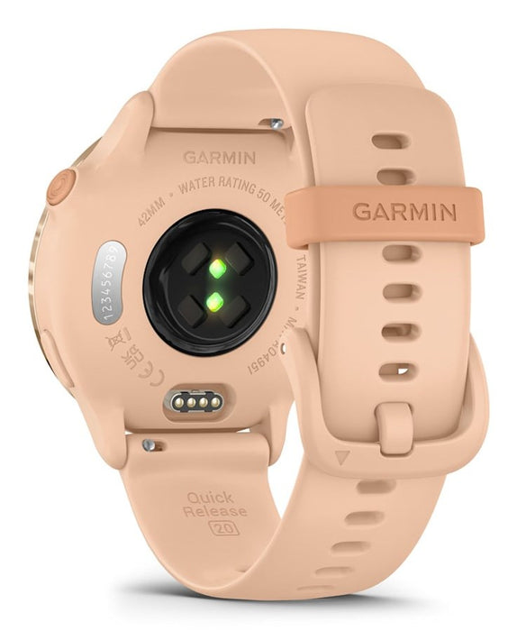 Garmin vívoactive 6 3.05 cm (1.2") AMOLED 42 mm Digital 390 x 390 pixels Touchscreen Pink Wi-Fi GPS (satellite)