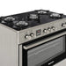 Gas-electric Cooker Ravanson KWGE-K90 Cheff Modern (silver) - Free-standing kitchensAGD-KWS<<<Home Appliance