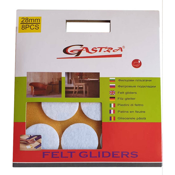 ROUND FELT PADS 28 MM 8 PCS. GASTRA GASTRA