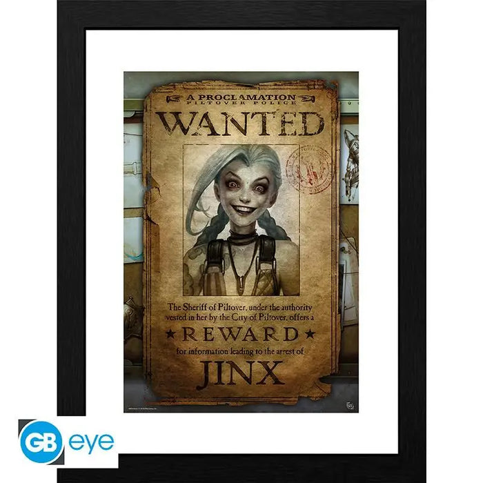 GBEYE LEAGUE OF LEGENDS - Framed print ’Jinx Wanted’ (30x40) - Фигурки<<<Геймърска периферия<<<ValiAPI