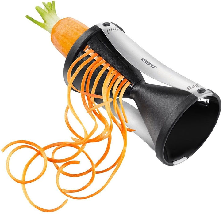 GEFU Spirelli slicer Manual Black, Silver Plastic, Stainless steel