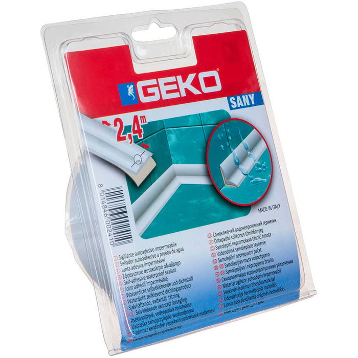 WATERPROOF MOLDING FOR BATHROOM CORNERS 2.4 M/40 MM GEKO