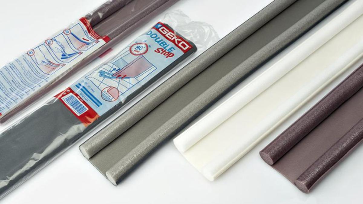 Draught excluder Geko Brown 25 mm x 95 cm