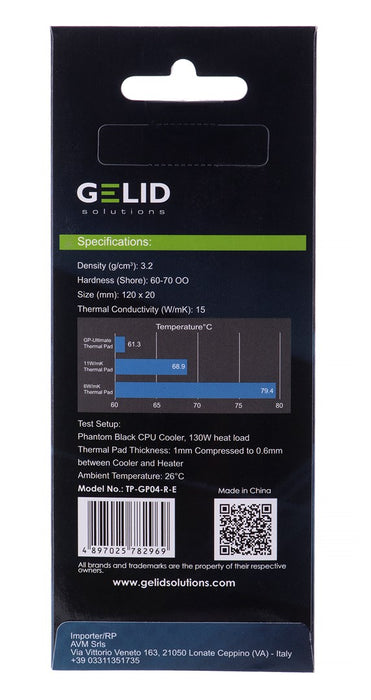 Thermopads Gelid Ultimate 120x20x3.0mm TP-GP04-R-E