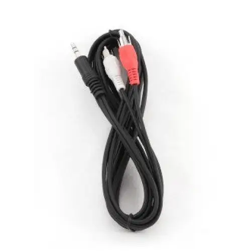 Gembird 2.5m 3.5mm/2xRCA M/M audio cable Black Red White - JACK and RCA(Cinch) cablesKBA-JAC<<<Cables