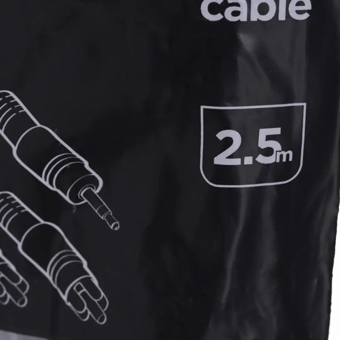 Gembird 2.5m 3.5mm/2xRCA M/M audio cable Black Red White - JACK and RCA(Cinch) cablesKBA-JAC<<<Cables