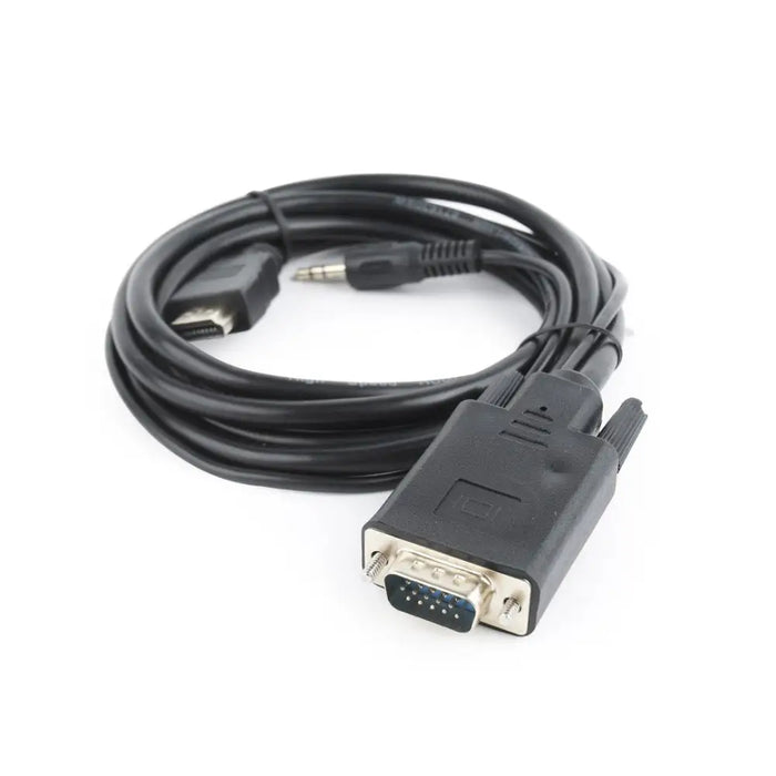 Gembird A-HDMI-VGA-03-10 video cable adapter 3 m HDMI + 3.5mm VGA (D-Sub) Black - AdaptersKBA-ADA<<<Cables