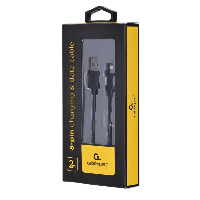 Gembird CC-USB2-AMLM-2M lightning cable Black - USB cablesAKG-KAB<<<GSM accessoriesAKG<<<ActionPL