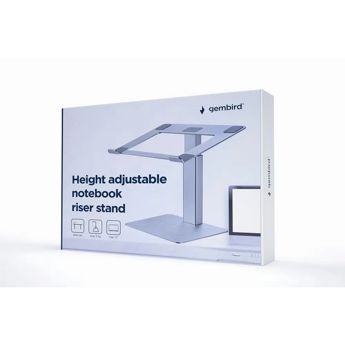 Gembird NBS-D1-02 laptop stand Silver 39.6 cm (15.6’’) - Stands for notebooksCHL-POD<<<CoolingCHL<<<ActionPL