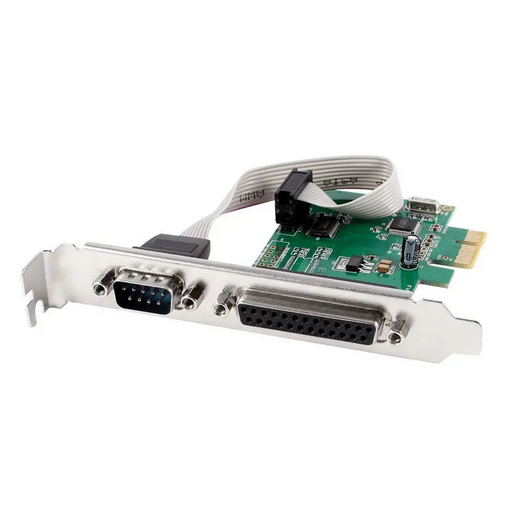 Gembird PEX-COMLPT-01 COM serial port + LPT port PCI-Express add-on card with extra low-profile bracket - LPT