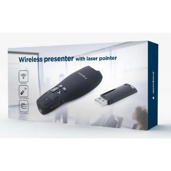 Gembird WP-L-12 remote control IR Wireless Projection screen Press buttons - Accessories