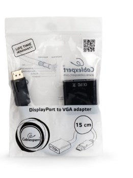 DisplayPort to VGA adapter GEMBIRD A-DPM-VGAF-02 Black