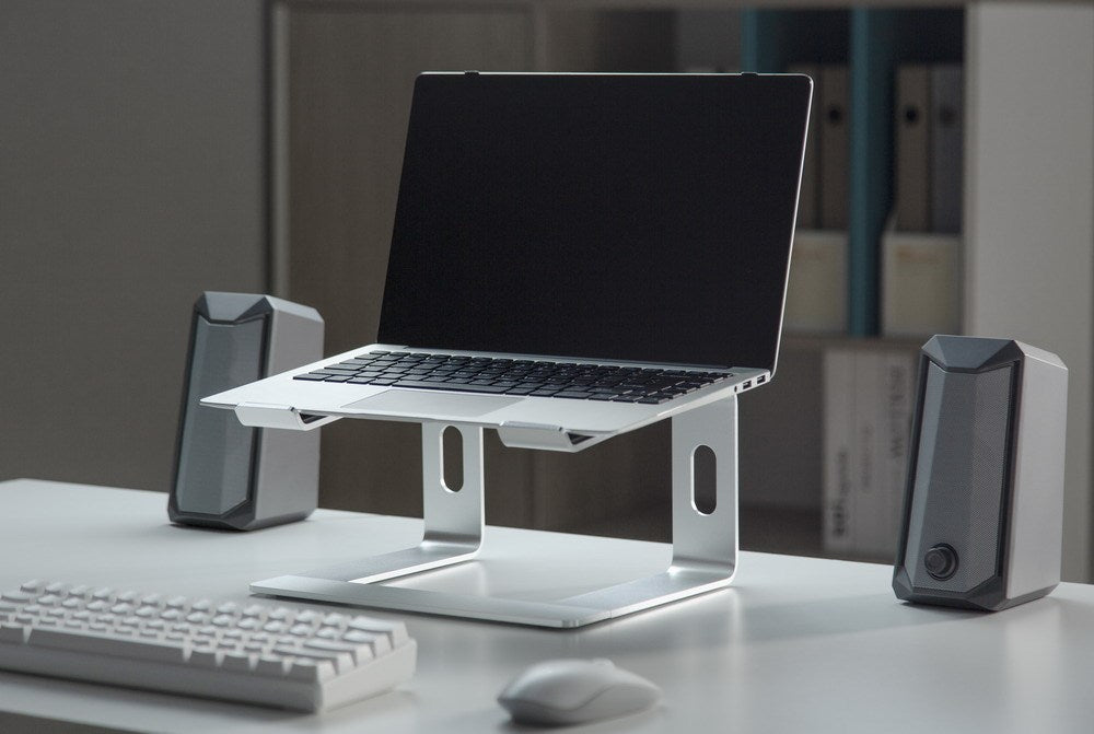 Gembird NBS-D1-01 laptop stand Aluminium, Silver 39.6 cm (15.6")