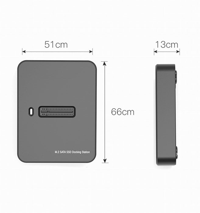 Gembird DD-U3M2 storage drive docking station USB 3.2 Gen 1 (3.1 Gen 1) Type-C Black