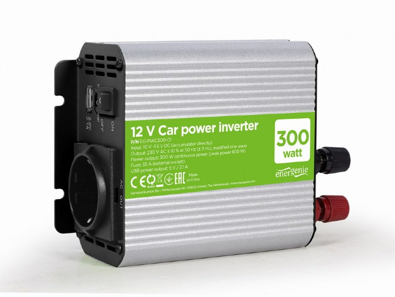 Gembird Car Inverter EG-PWC300-01 300W