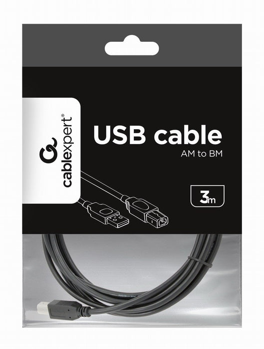 Gembird CCP-USB2-AMBM-10 USB cable 3.04 m USB A USB B Black