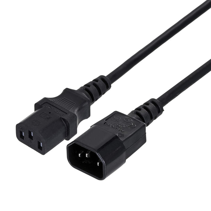 Gembird PC-189-VDE power cable Black 1.8 m C14 coupler