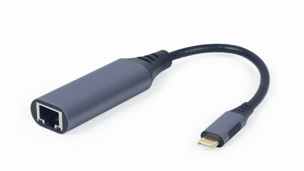 Gembird A-USB3C-LAN-01 notebook dock/port replicator USB 3.2 Gen 1 (3.1 Gen 1) Type-C Black, Grey