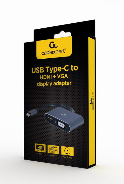 USB to VGA/HDMI Adapter GEMBIRD A-USB3C-HDMIVGA-01