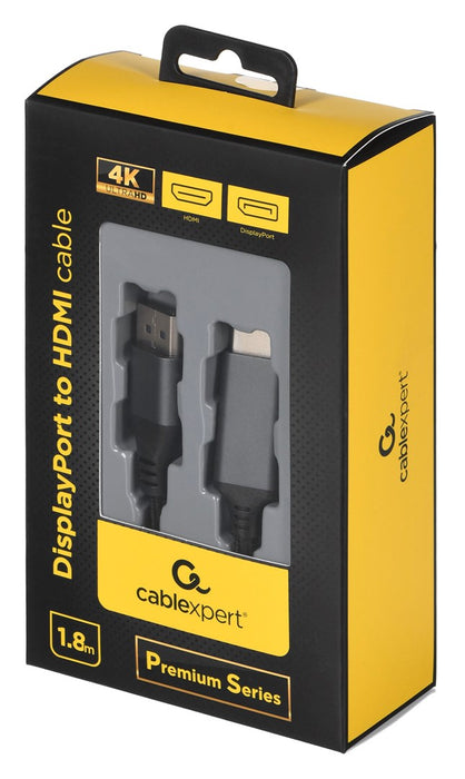 DisplayPort to HDMI Cable GEMBIRD CC-DP-HDMI-4K-6 (1,8 m) 4K Ultra HD