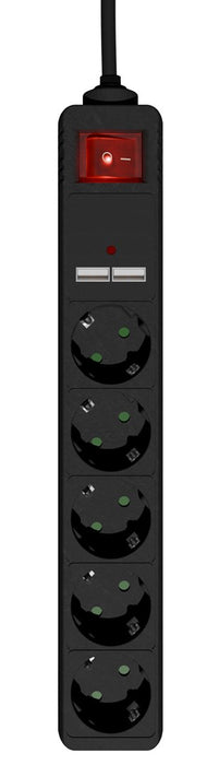 Power Strip - 5 Sockets GEMBIRD SPG5-U2-5-02