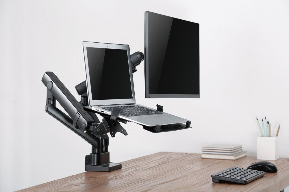 Gembird MA-DA3-02 monitor mount / stand 81.3 cm (32") Desk Black