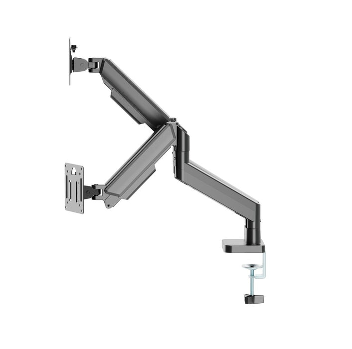 Gembird MA-DA2-06 Desk mounted adjustable double monitor arm 17"-32", black