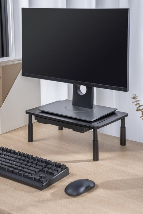 Gembird MS-TABLE-D-01 Adjustable monitor stand with drawer (rectangle)