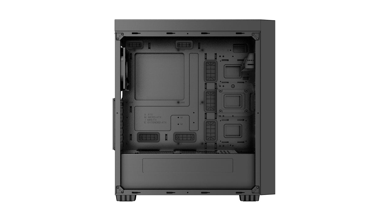 Gembird Fornax K500 ATX computer case, Midi Tower, Black