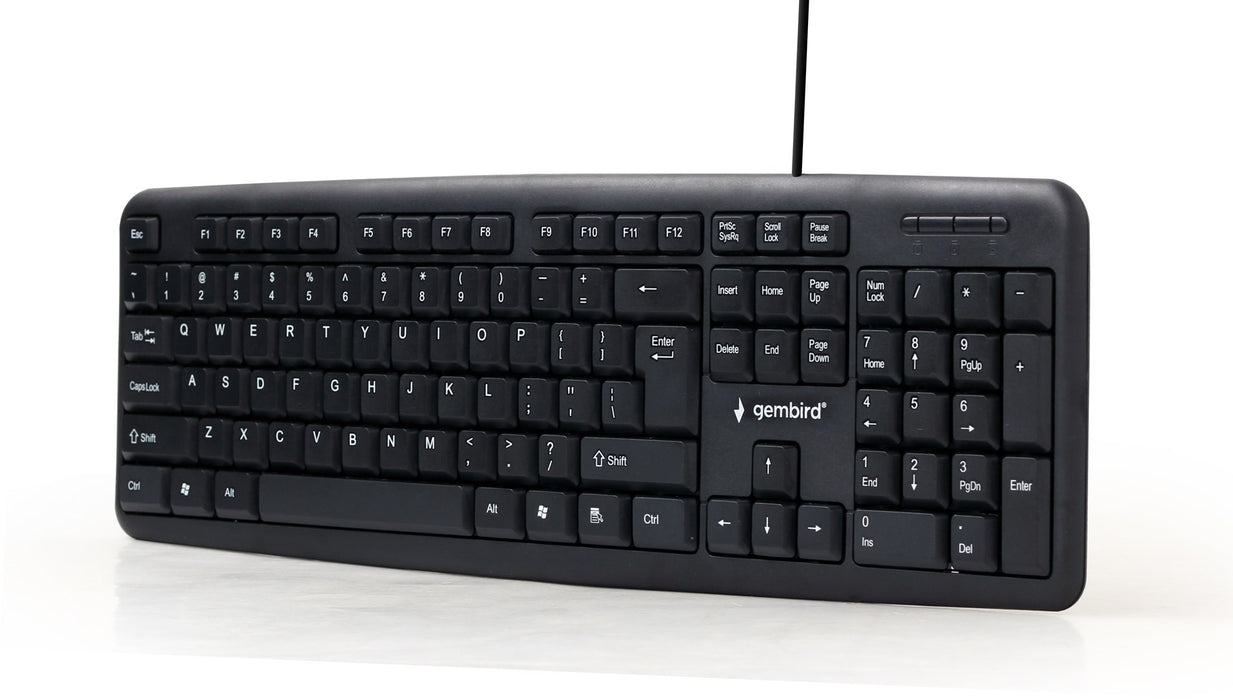 Keyboard GEMBIRD KB-U-103 Black Spanish Qwerty