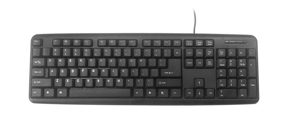 Keyboard GEMBIRD KB-U-103 Black Spanish Qwerty
