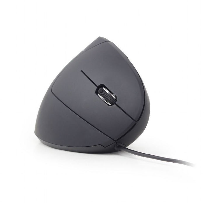 Mouse with Cable and Optical Sensor GEMBIRD MUS-ERGO-01 3200 DPI Black