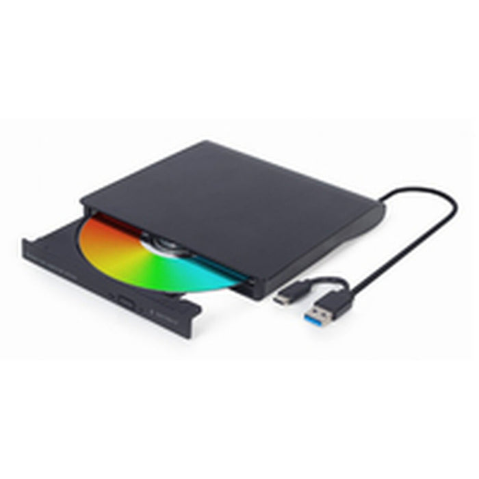 External Recorder GEMBIRD DVD-USB-031 DVD-R 8x, DVD-R DL 6x, DVD-RW 6x, DVD-RAM 5x, DVD+R 8x, DVD+R DL 6x, DVD+RW 8x, DVD M-DISC