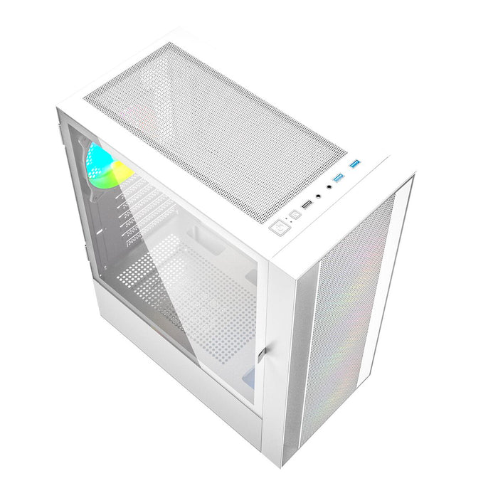 ATX Semi-tower Box GEMBIRD Fornax 4000W ARGB White Multicolour
