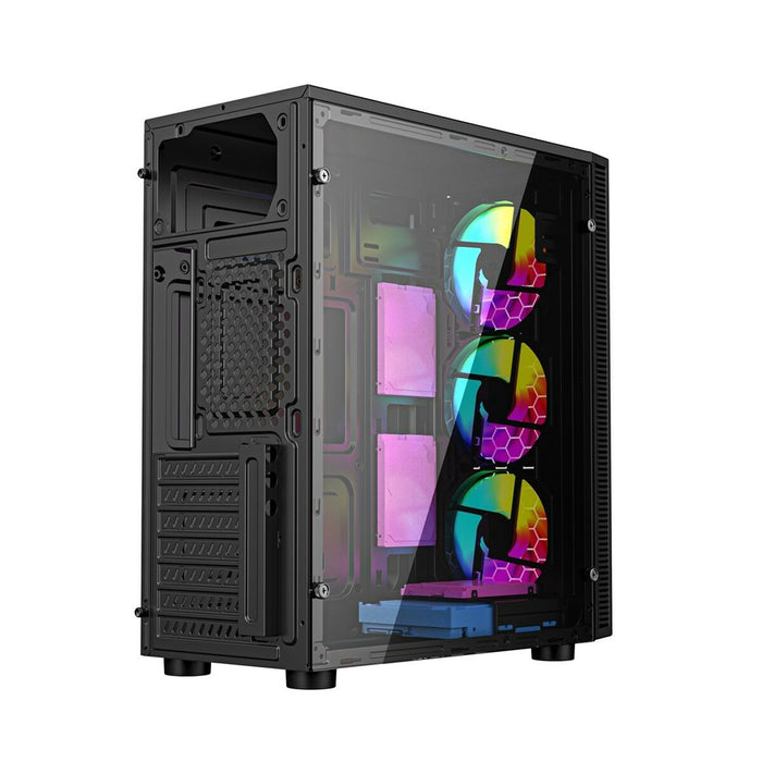 ATX Semi-tower Box GEMBIRD CCC-FC-500 Black Multicolour