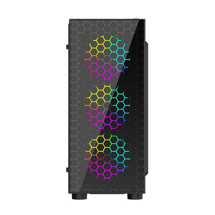 ATX Semi-tower Box GEMBIRD CCC-FC-500 Black Multicolour