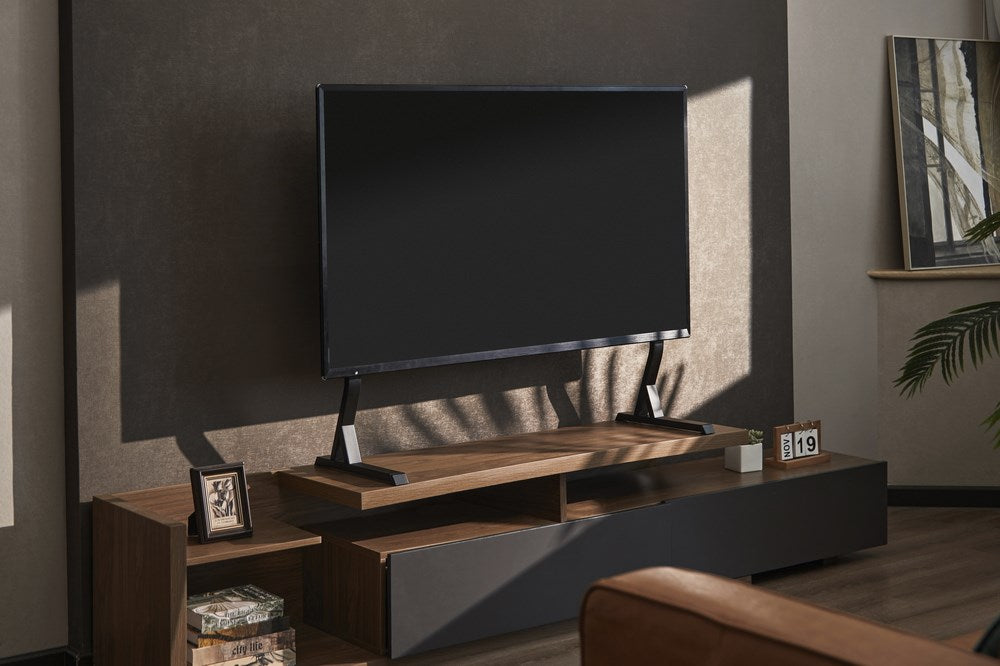 Gembird TVS-D90F-01 Tabletop TV stand, 45" - 90", black