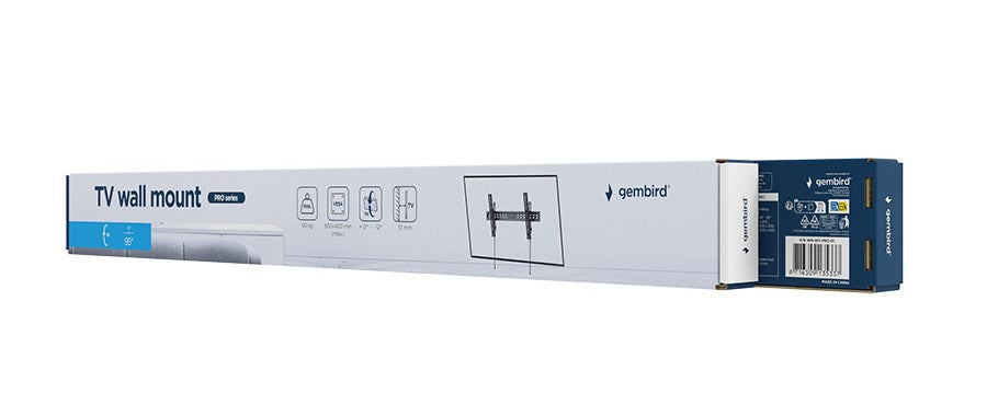 Gembird WM-95T-PRO-01 TV wall mount, PRO series (tilt), 43”-95”, black