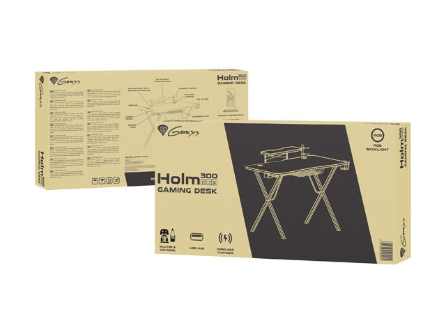 Genesis Gaming Desk Holm 300 RGB - Геймърско оборудване<<<GENESIS компютърна периферия<<<GENESIS<<<PolyComp&&&Компютър