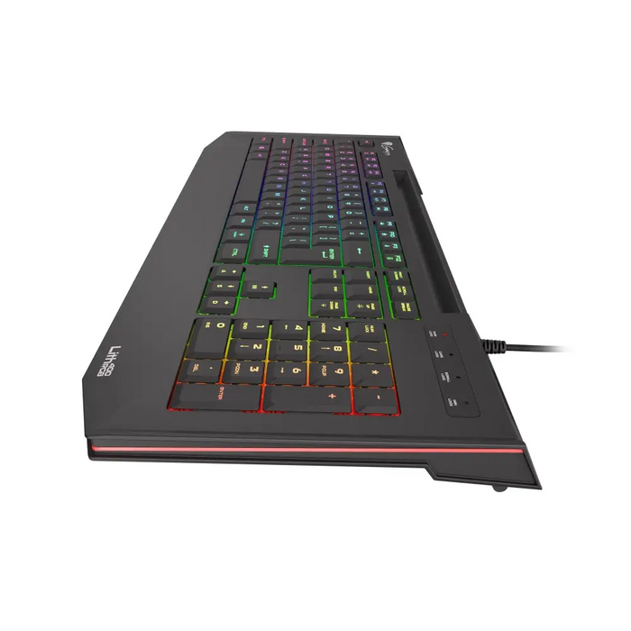 Genesis Gaming Keyboard Lith 400 RGB US Layout RGB Backlight X-Scissor Slim - Клавиатури<<<GENESIS компютърна