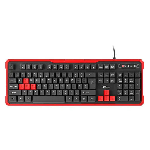 Genesis Gaming Keyboard Rhod 110 Red Us Layout - Клавиатури<<<GENESIS компютърна