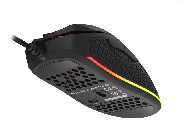 Genesis Gaming Mouse Krypton 555 8000DPI RGB Black Software - Мишки<<<GENESIS компютърна