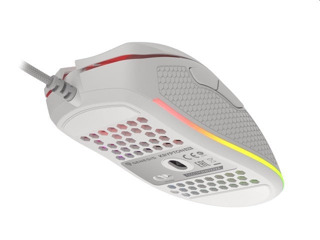 Genesis Gaming Mouse Krypton 555 8000DPI RGB White Software - Мишки<<<GENESIS компютърна