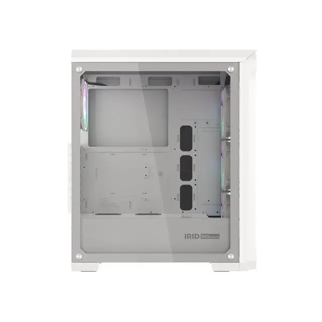 Genesis Gaming PC Case IRID 505 ARGB V2 Midi Tower Window White - Кутии и охлаждания<<<GENESIS компютърна