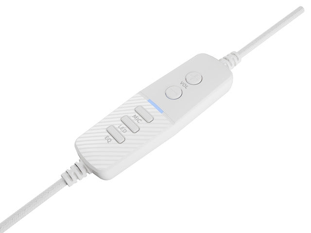 Genesis Headset Neon 764 with microphone RGB illumination USB White - Слушалки<<<GENESIS компютърна