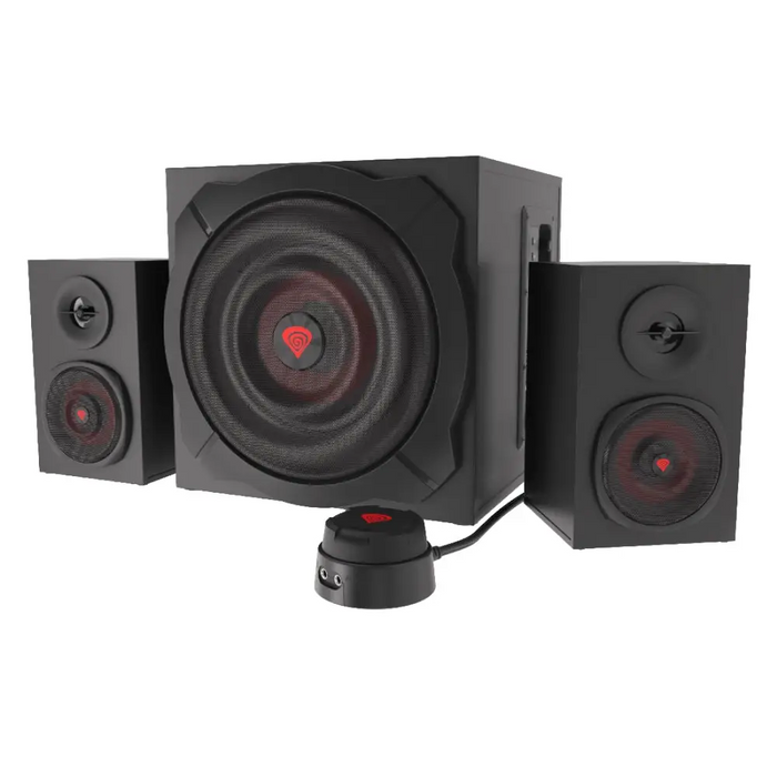 GENESIS Helium 610BT speaker set 60 W PC/Laptop Black Red 2.1 channels 2-way 30 W Bluetooth