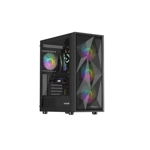 Genesis PC Case DIAXID 605 RGB Mini Tower Window Black - Кутии и охлаждания<<<GENESIS компютърна