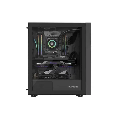 Genesis PC Case DIAXID 605F Mini Tower Window Black - Кутии и охлаждания<<<GENESIS компютърна